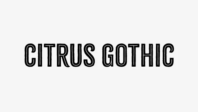 Citrus Gothic Font Family