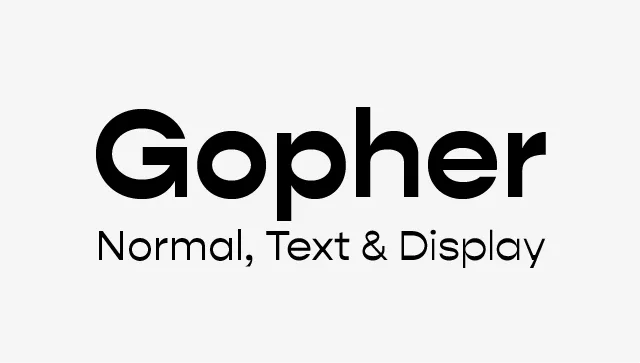 Gopher Font Family