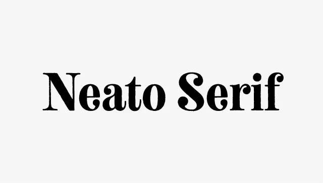 Neato Serif Font Family