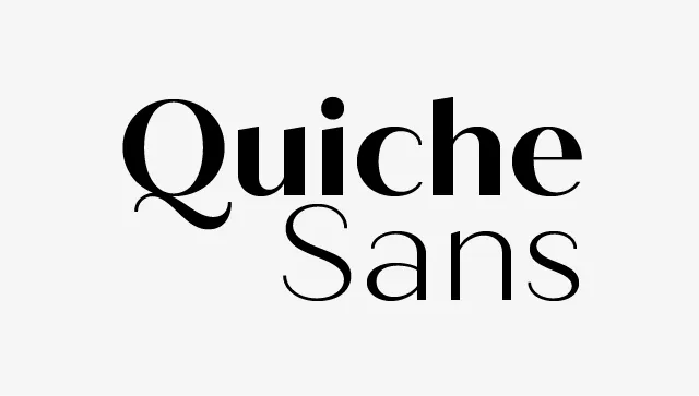 Quiche Sans Font Family