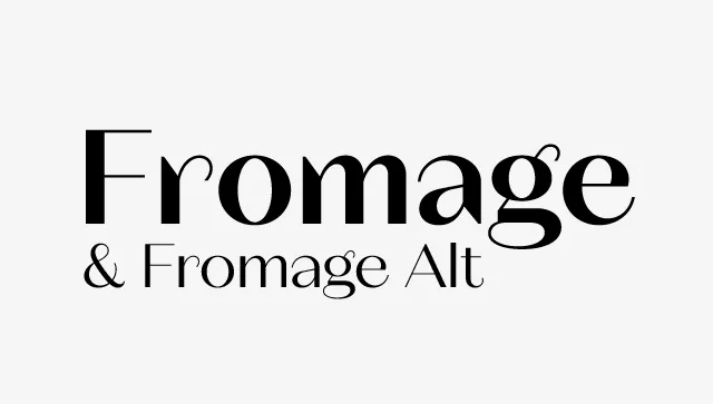 Fromage Font Family