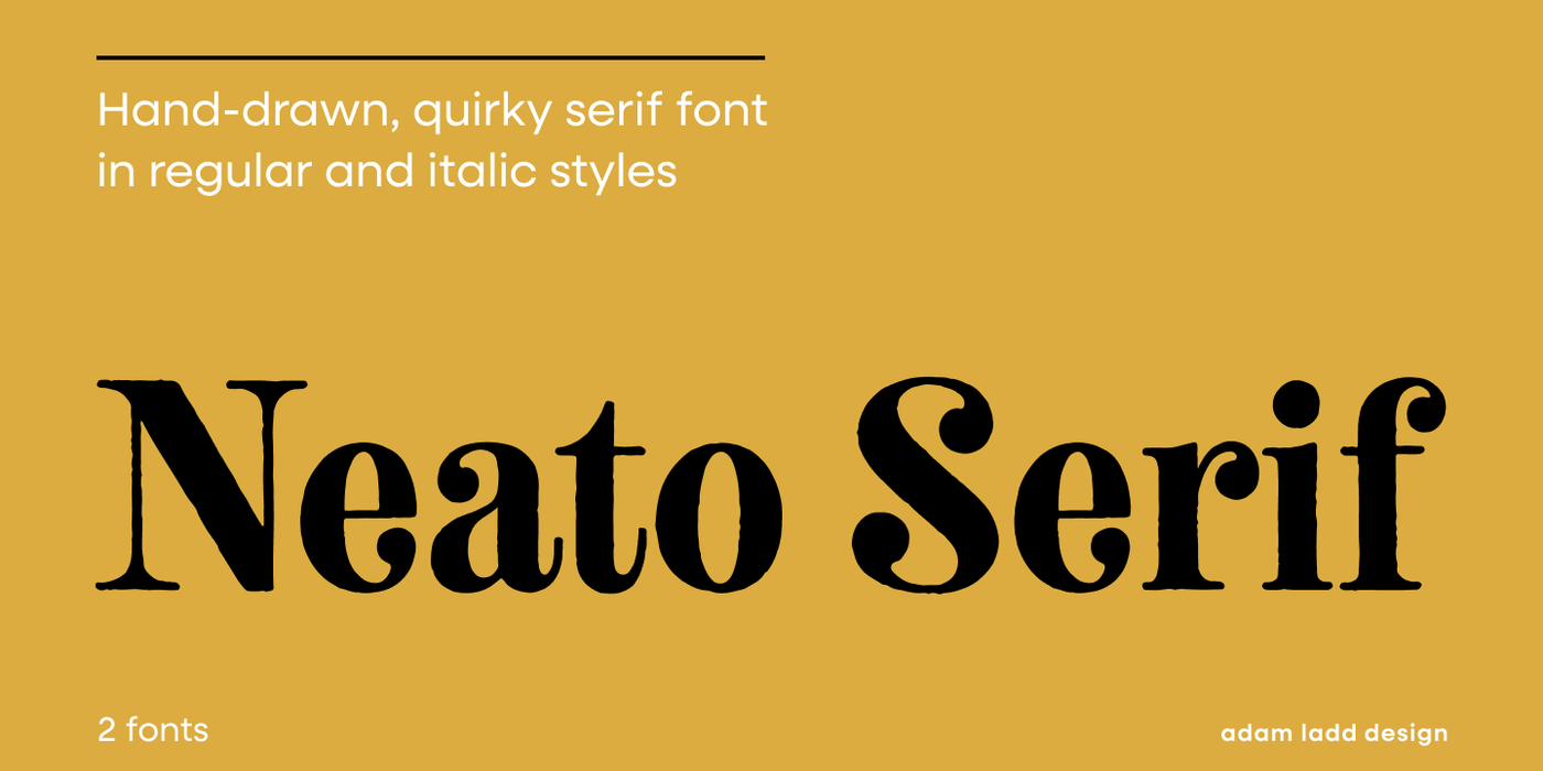 Neato Serif Specimen