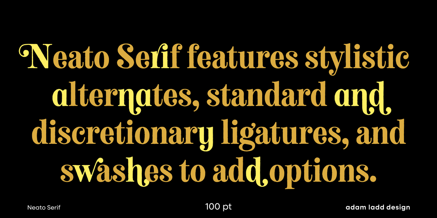 Neato Serif Specimen