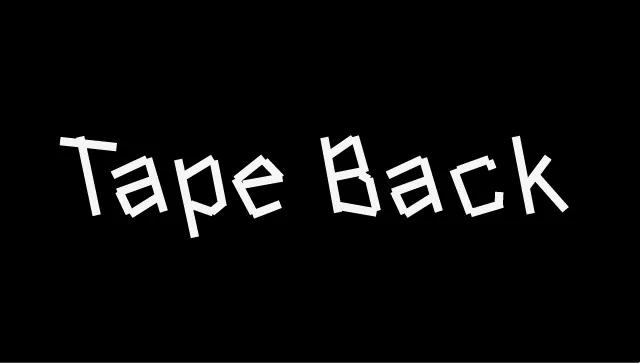 Tape Back Font Family