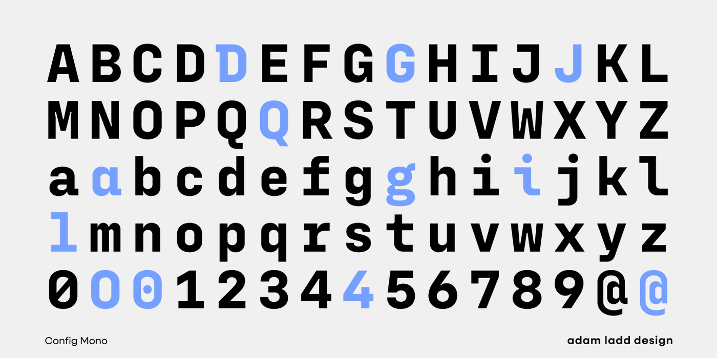 Config Mono Specimen