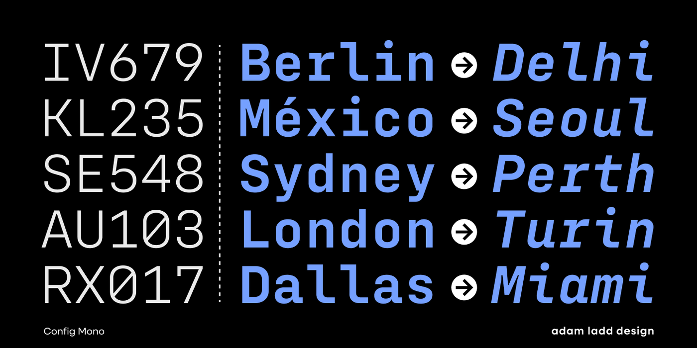 Config Mono Specimen